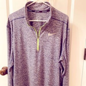 Nike Dri-Fit Mens 1/4 Zip Running Golf Pullover Warmup